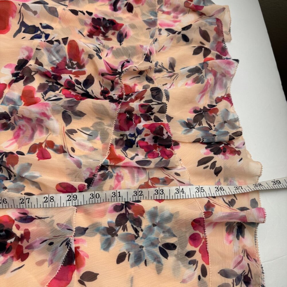 French Connection NEW Linosa Crinkle Barley Pink Dress Size 8 Floral Tiered - Picture 10 of 10